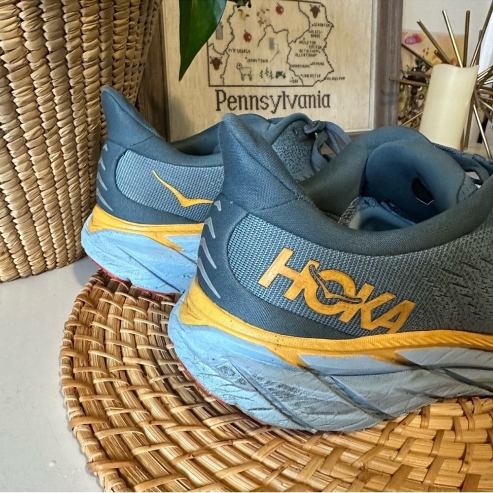 Hoka Men’s Clifton 8 Max Cushioned Road Running Sneaker Blue 10.5 - Picture 7 of 13
